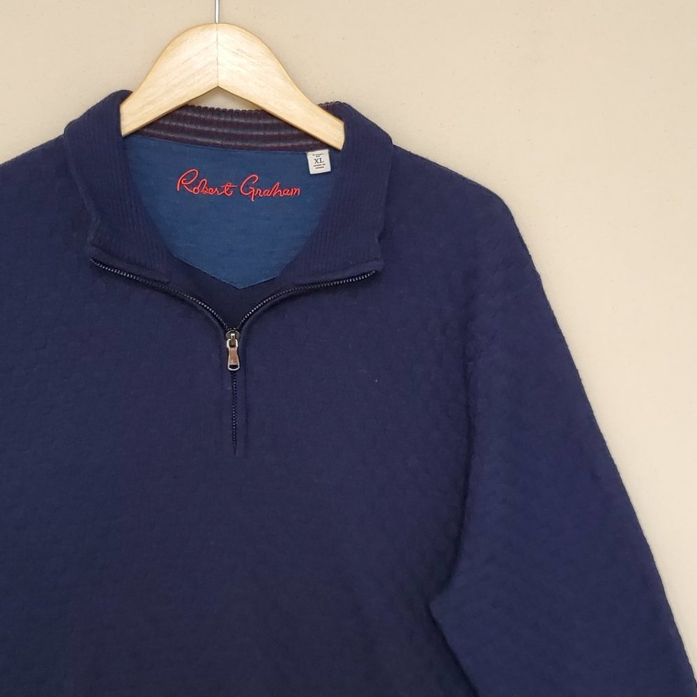 Robert Graham Wool Quarter Zip XL